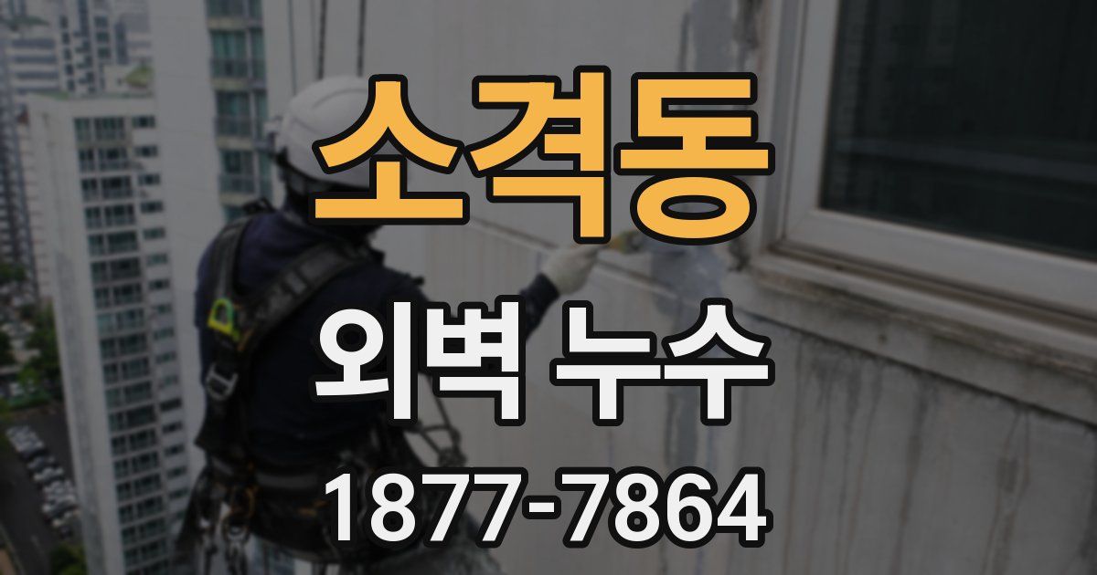 소격동 외벽 누수