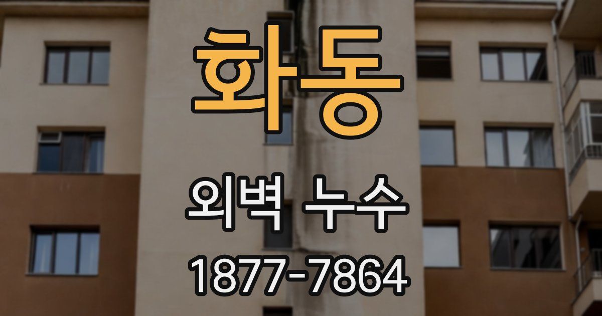 화동 외벽 누수