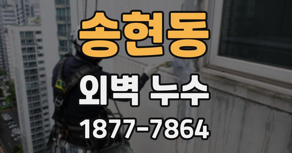 송현동 외벽 누수