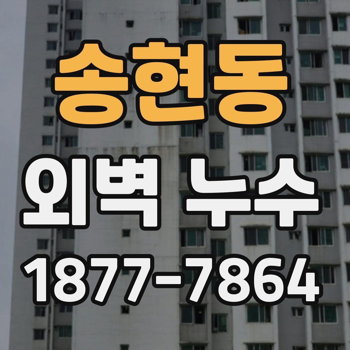 송현동 외벽 누수