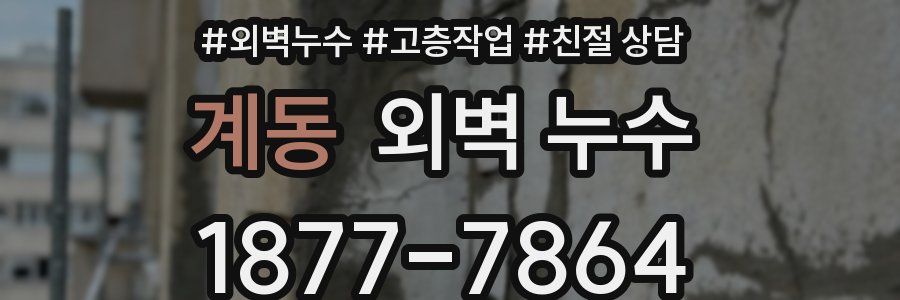 계동 외벽 누수
