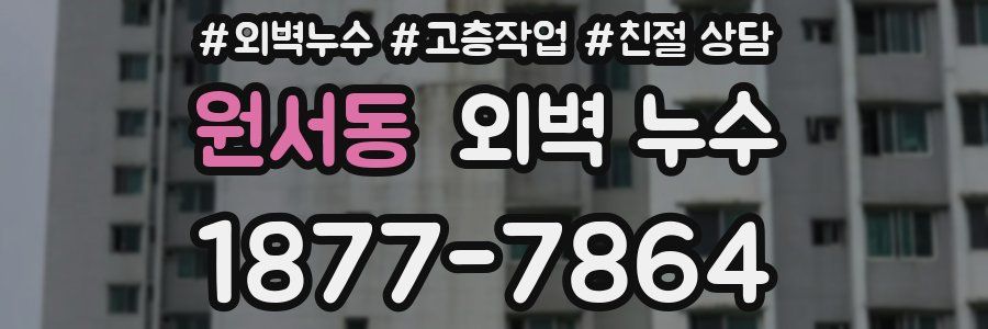 원서동 외벽 누수