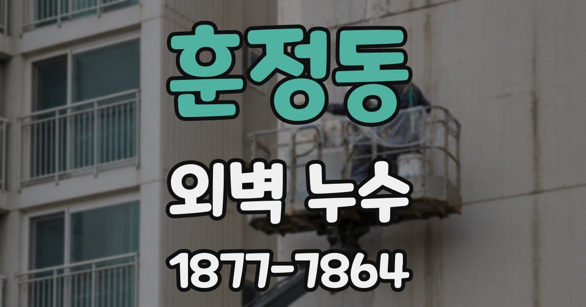훈정동 외벽 누수