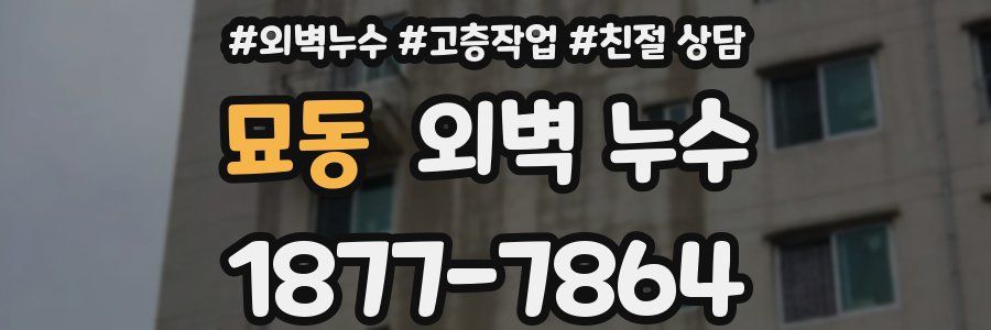 묘동 외벽 누수