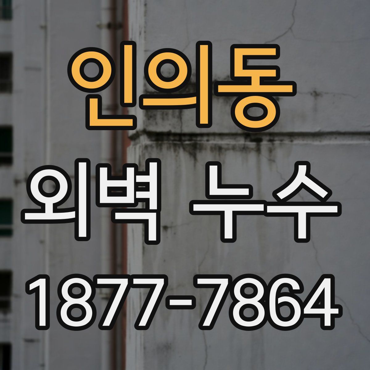 인의동 외벽 누수