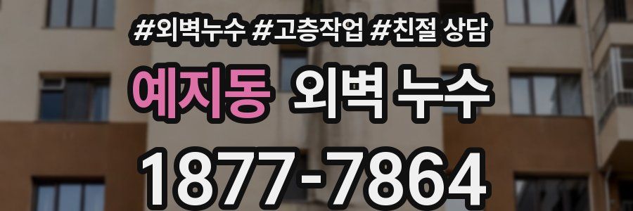 예지동 외벽 누수