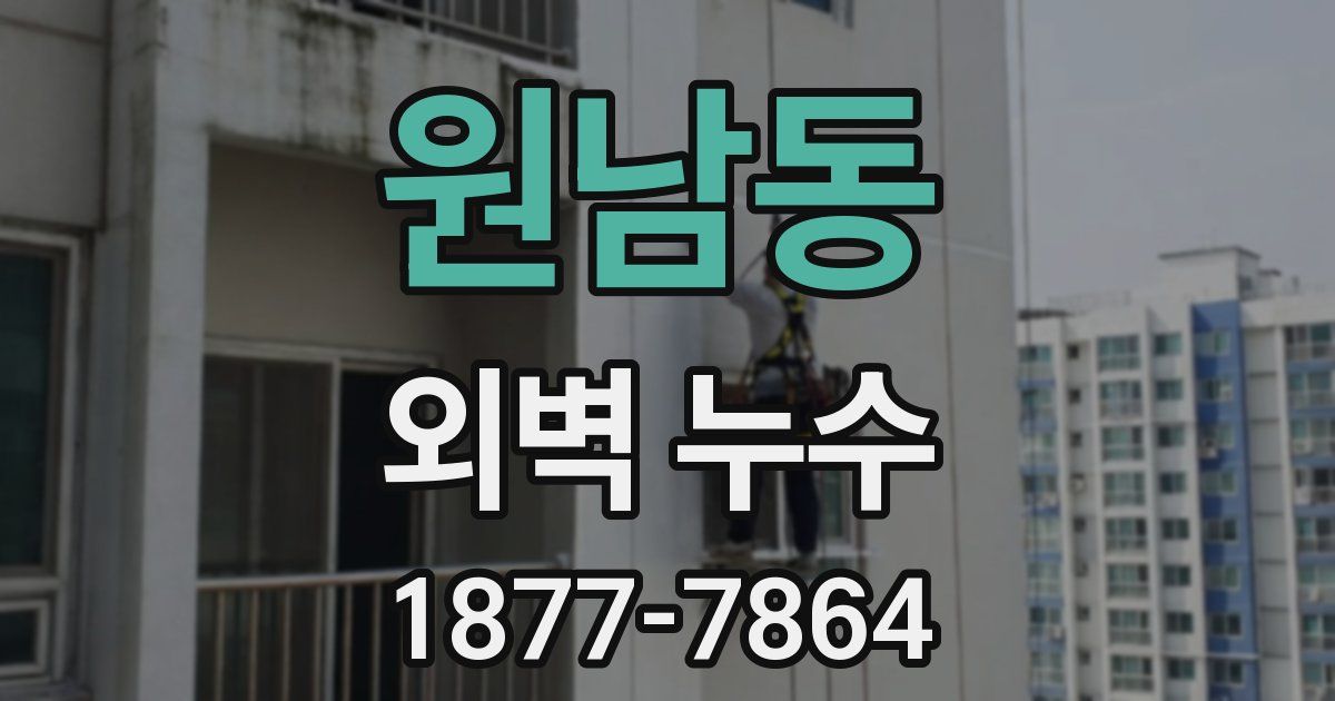 원남동 외벽 누수