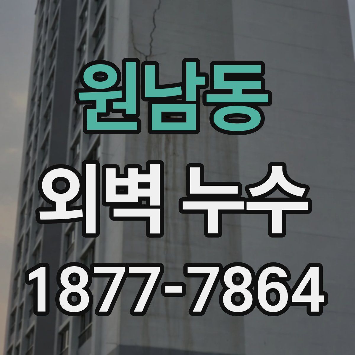 원남동 외벽 누수