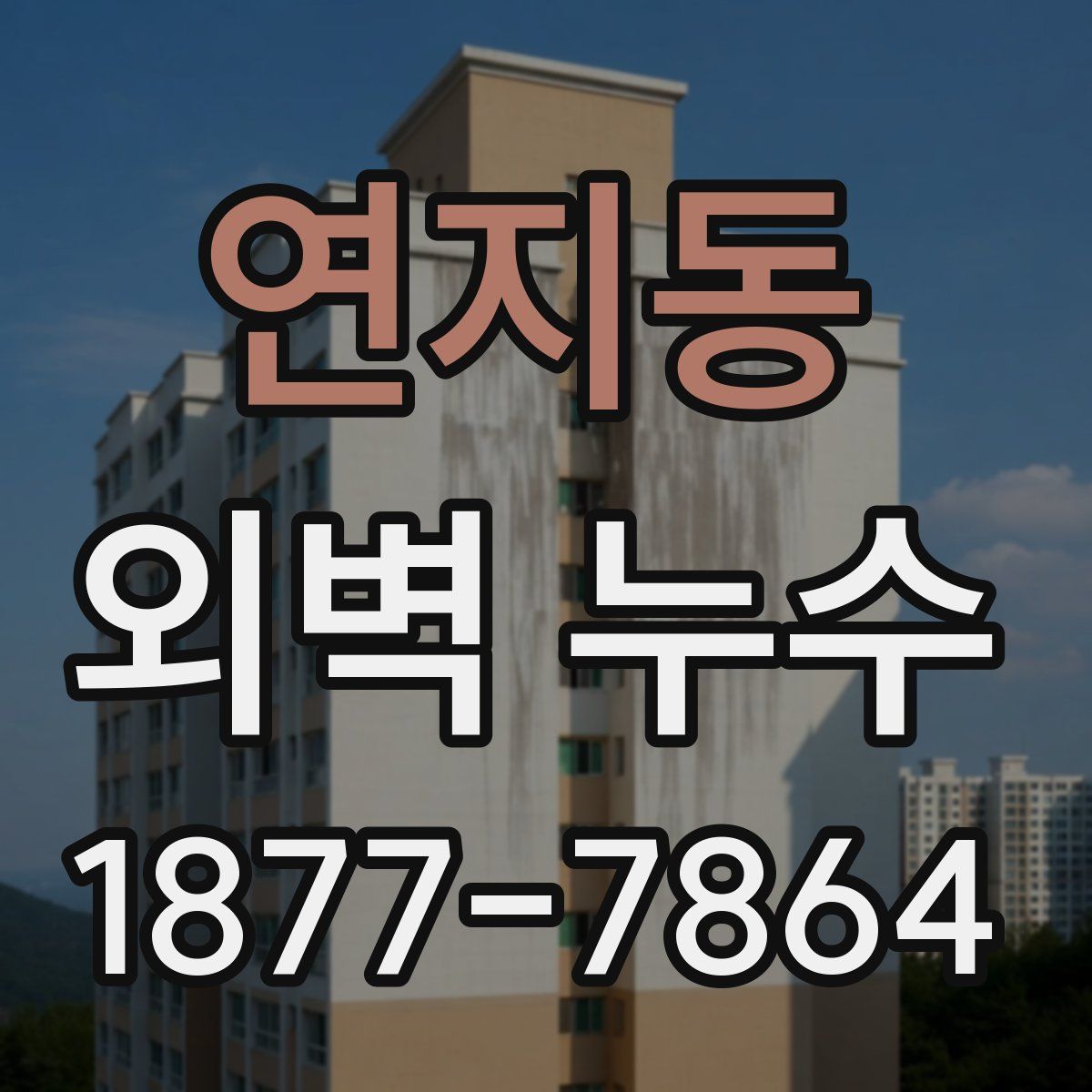 연지동 외벽 누수
