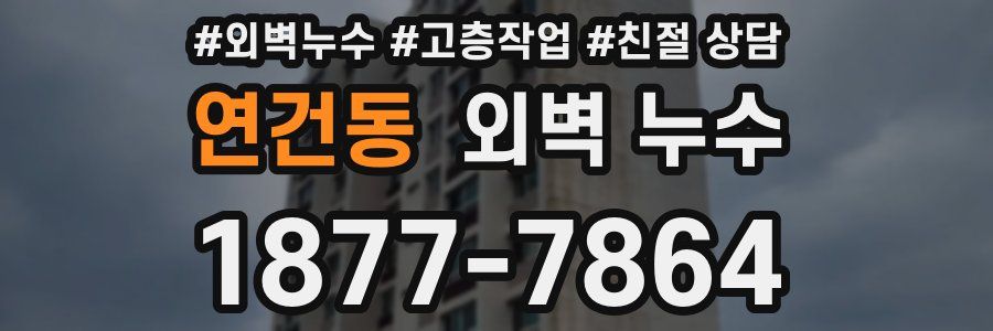 연건동 외벽 누수