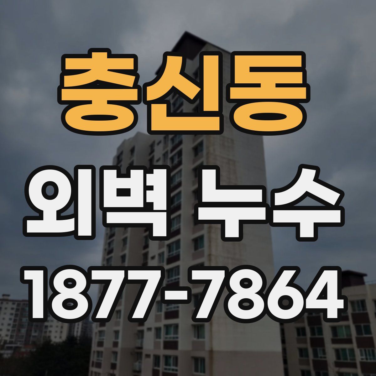 충신동 외벽 누수