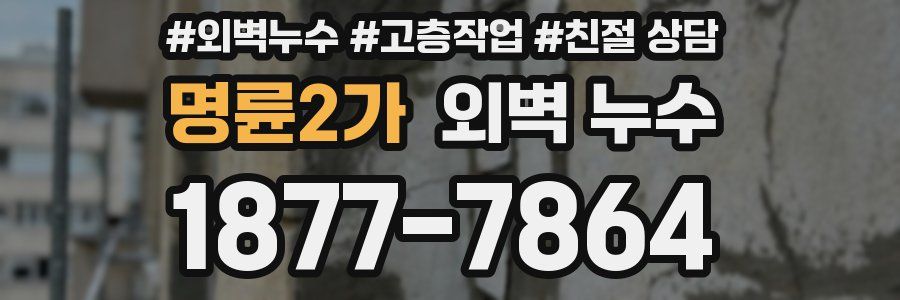 명륜2가 외벽 누수