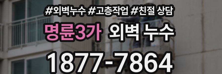 명륜3가 외벽 누수