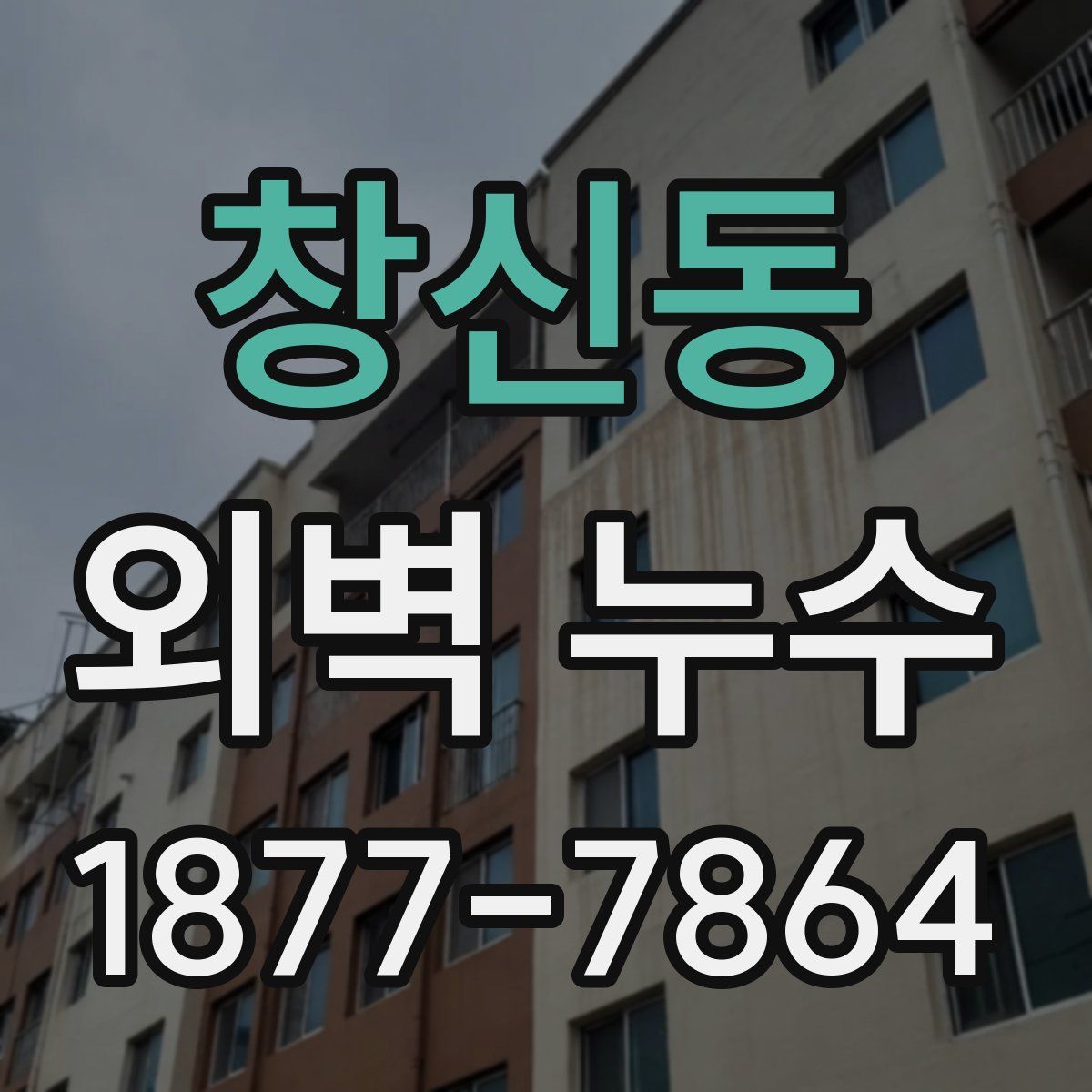 창신동 외벽 누수