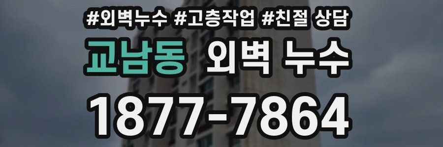 교남동 외벽 누수