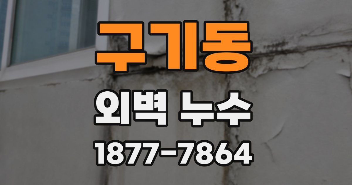 구기동 외벽 누수