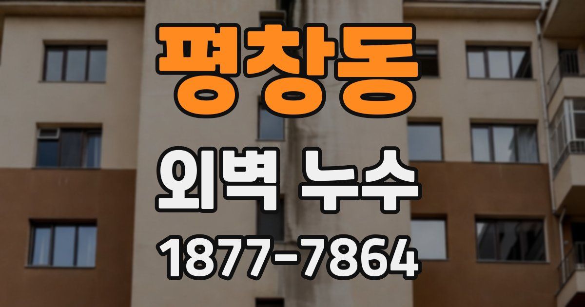 평창동 외벽 누수
