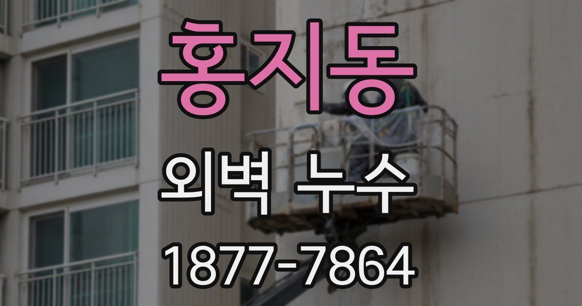 홍지동 외벽 누수