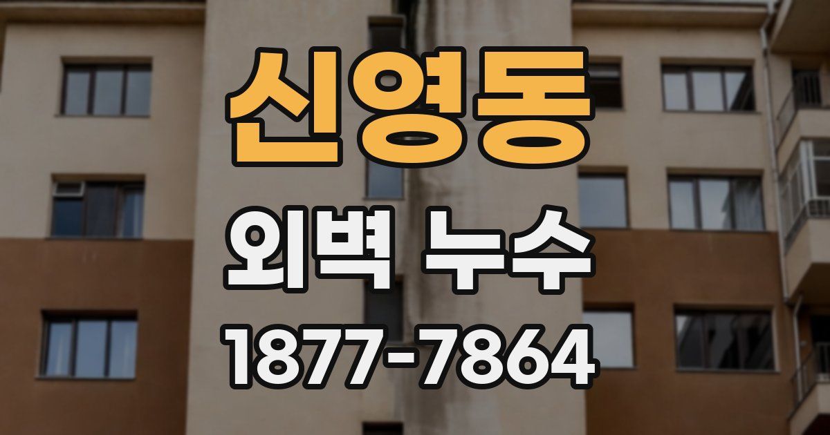 신영동 외벽 누수