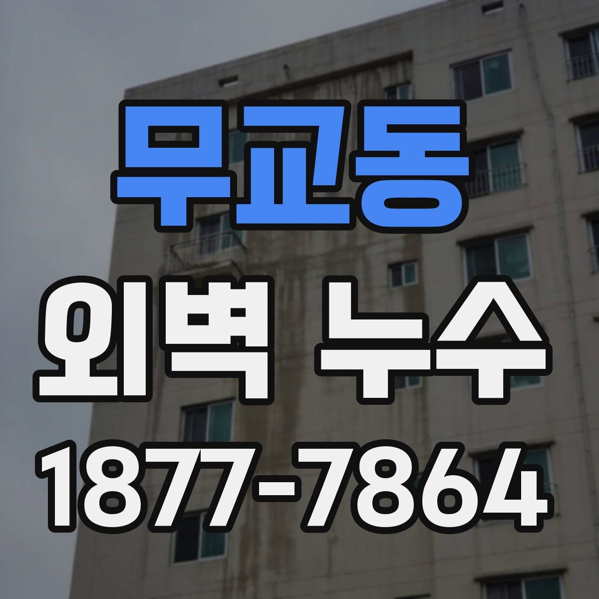 무교동 외벽 누수
