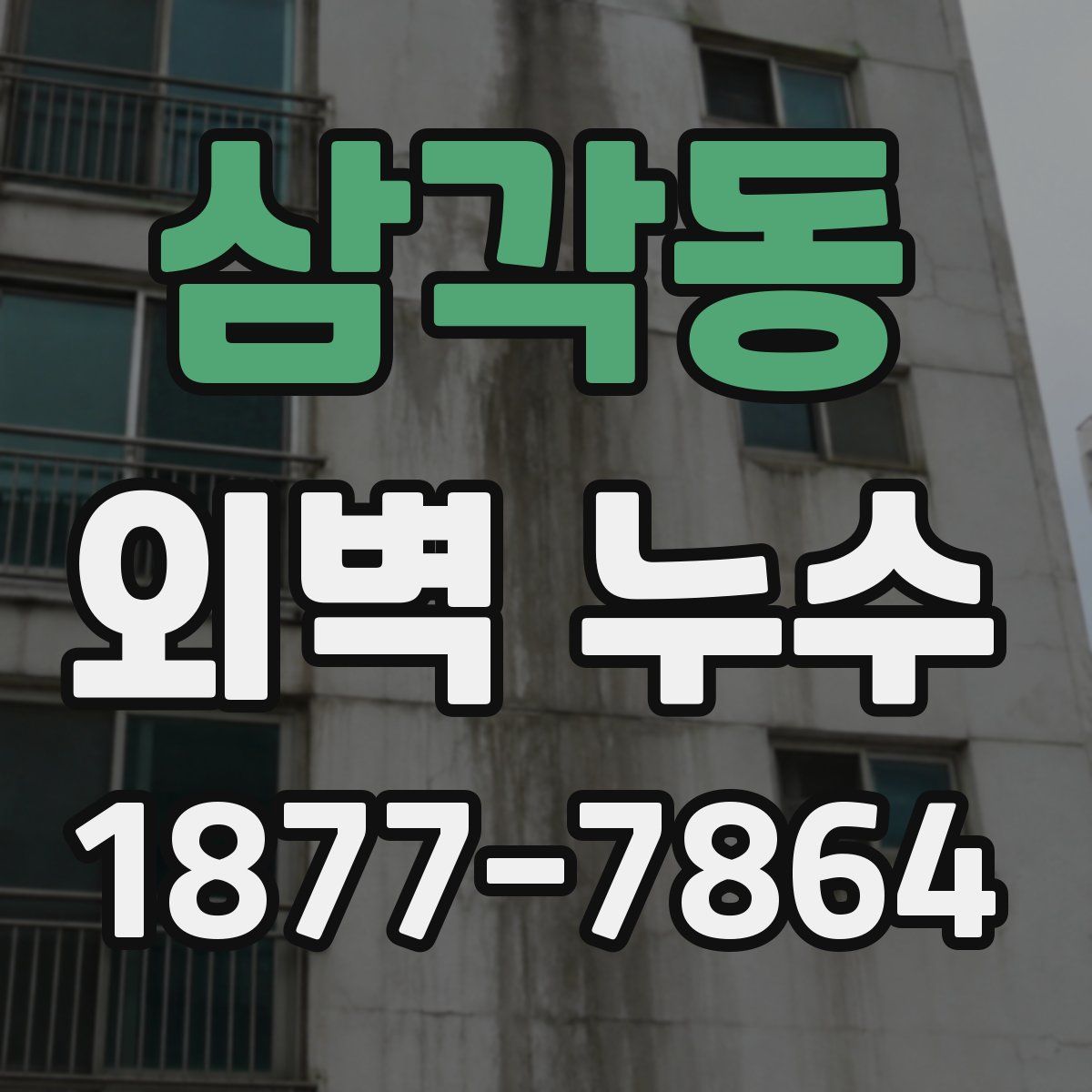 삼각동 외벽 누수
