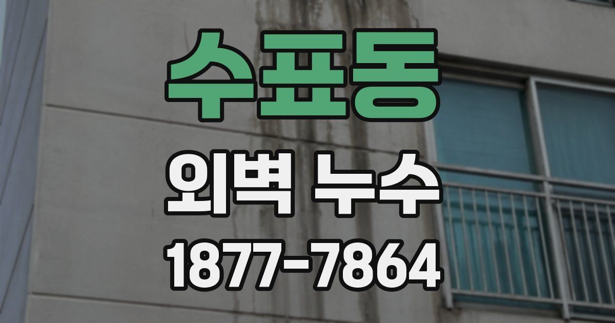 수표동 외벽 누수