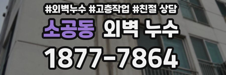 소공동 외벽 누수