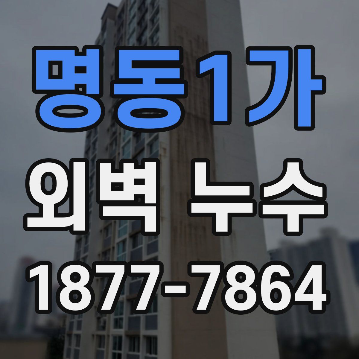 명동1가 외벽 누수