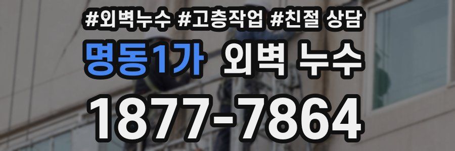 명동1가 외벽 누수