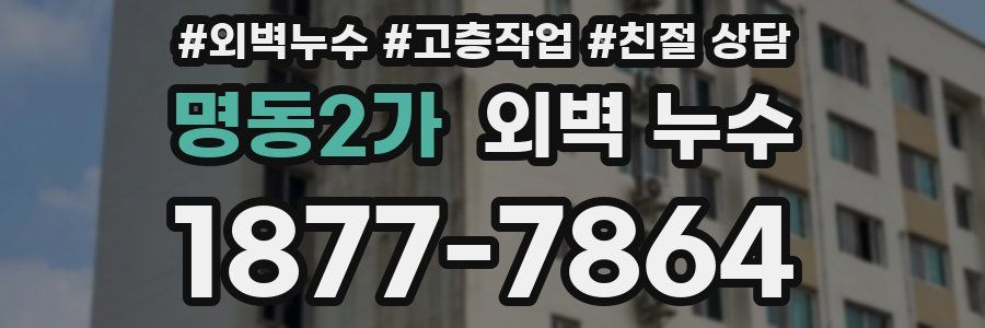 명동2가 외벽 누수