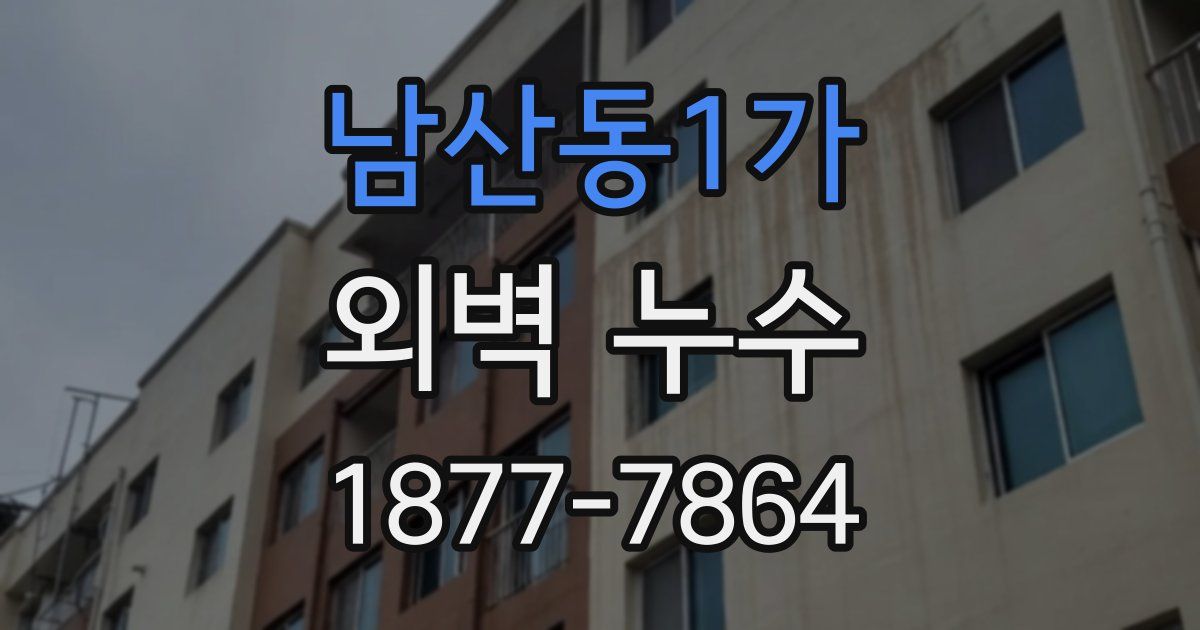 남산동1가 외벽 누수