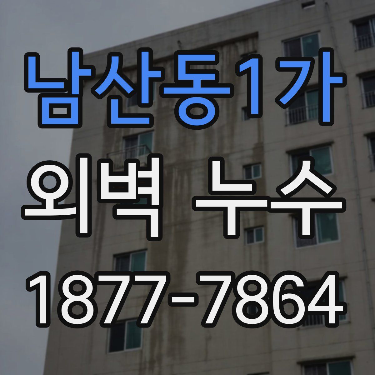 남산동1가 외벽 누수