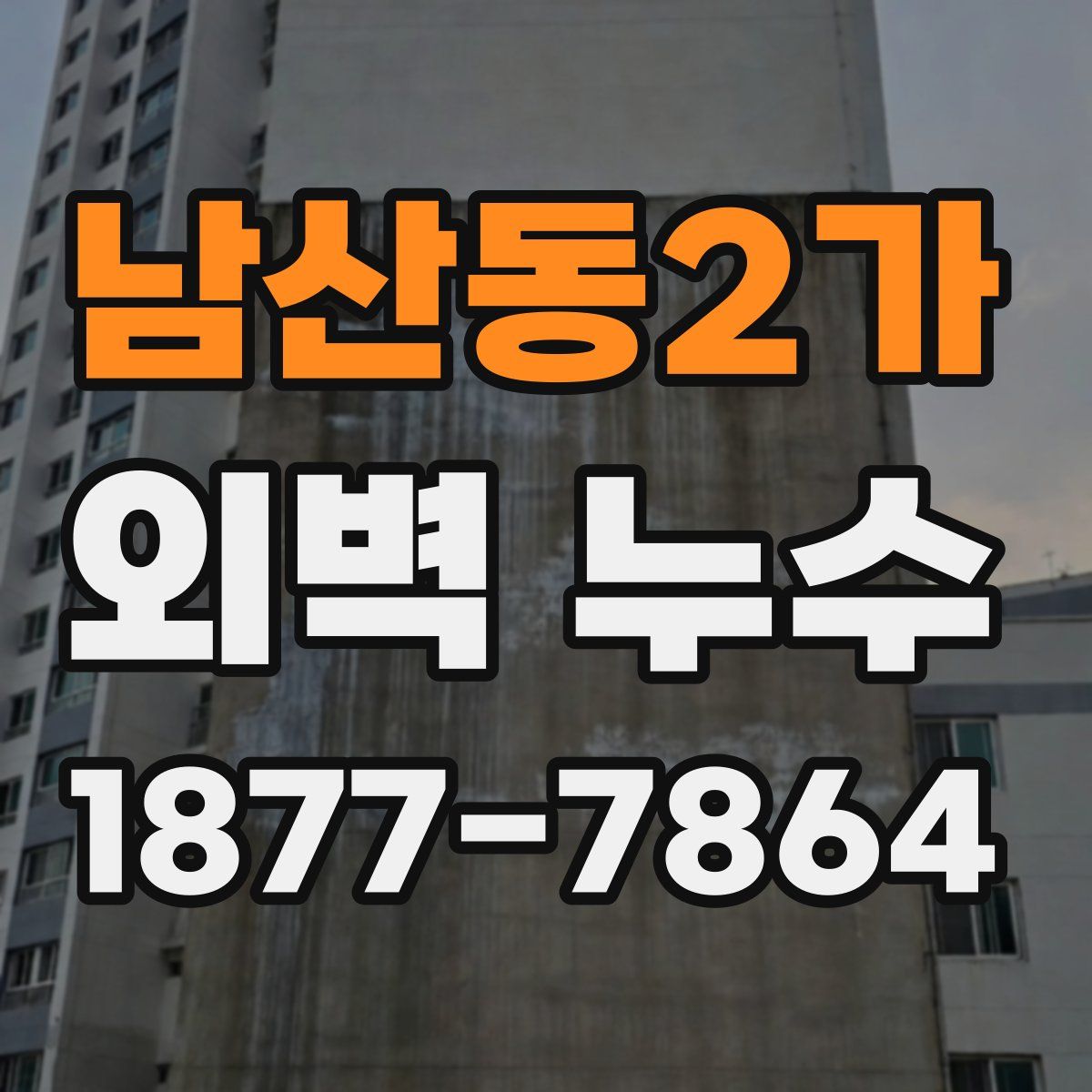 남산동2가 외벽 누수