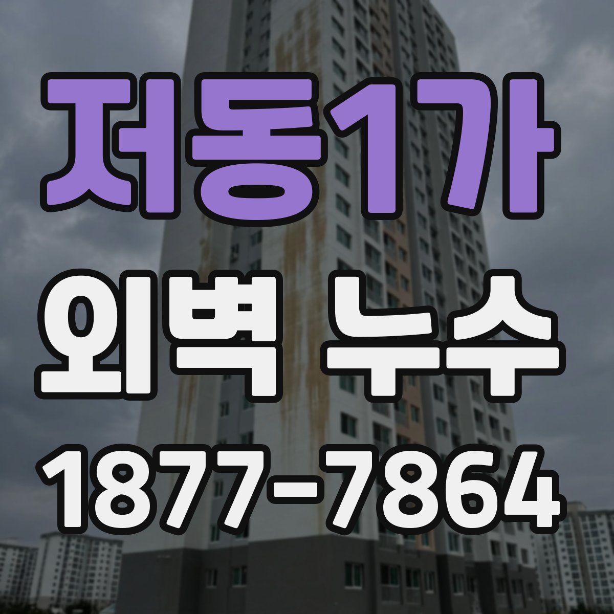 저동1가 외벽 누수