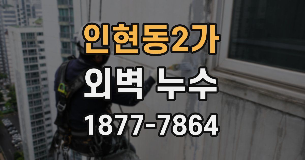 인현동2가 외벽 누수
