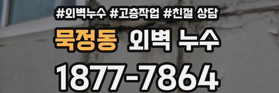 묵정동 외벽 누수