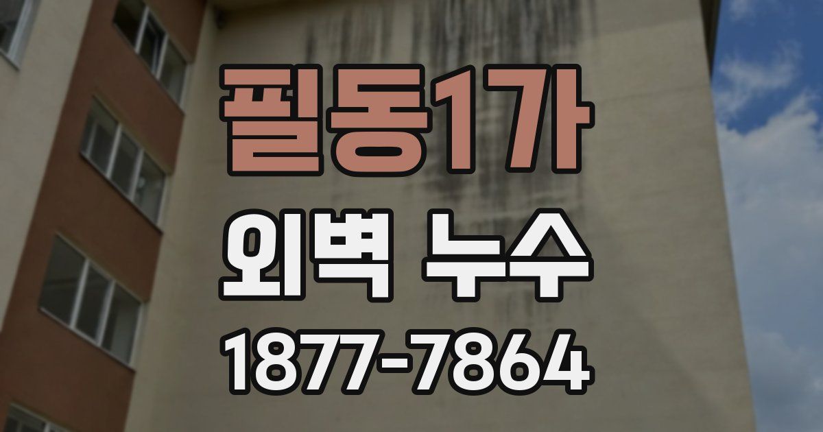 필동1가 외벽 누수