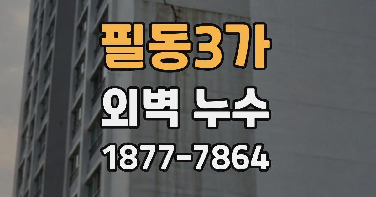 필동3가 외벽 누수