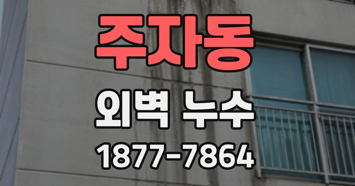 주자동 외벽 누수