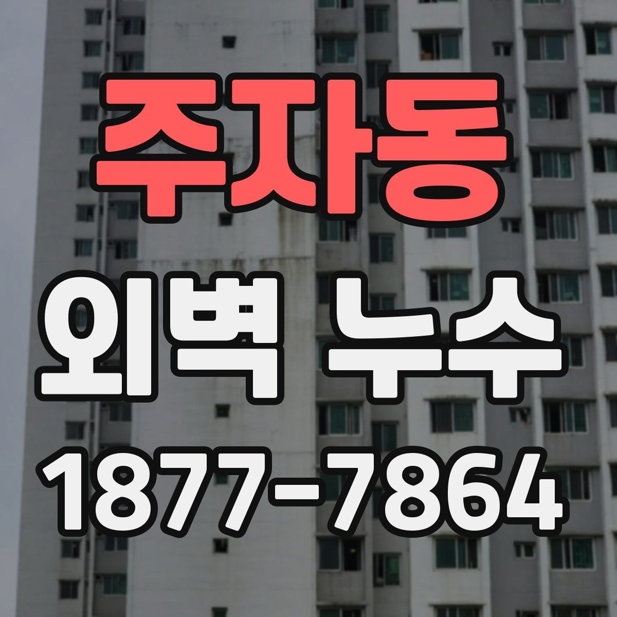주자동 외벽 누수