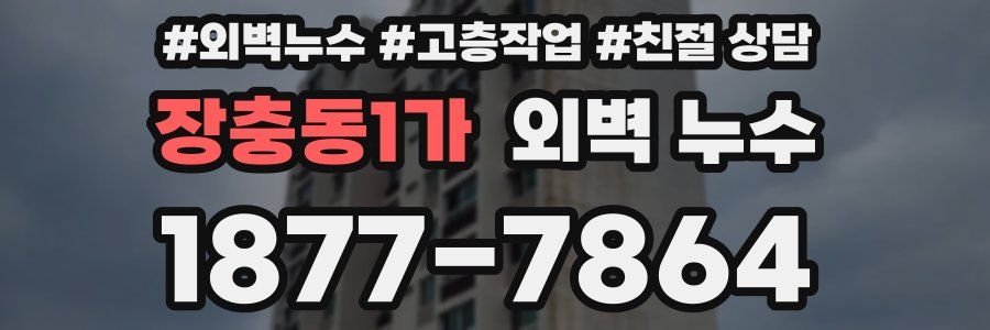 장충동1가 외벽 누수