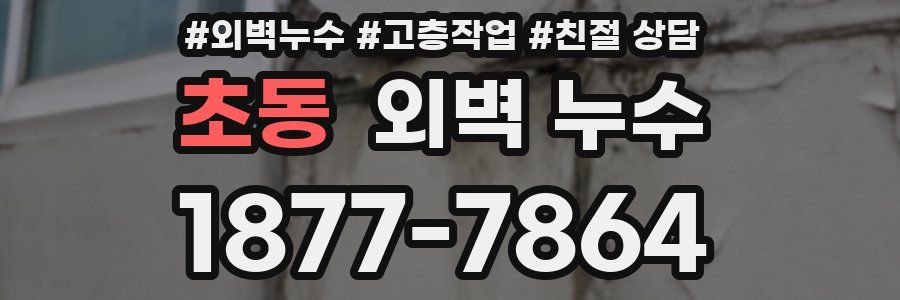 초동 외벽 누수