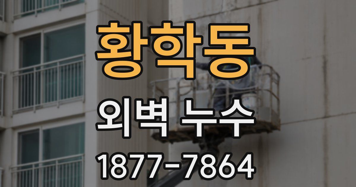 황학동 외벽 누수