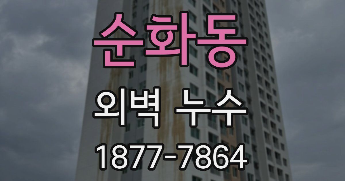 순화동 외벽 누수