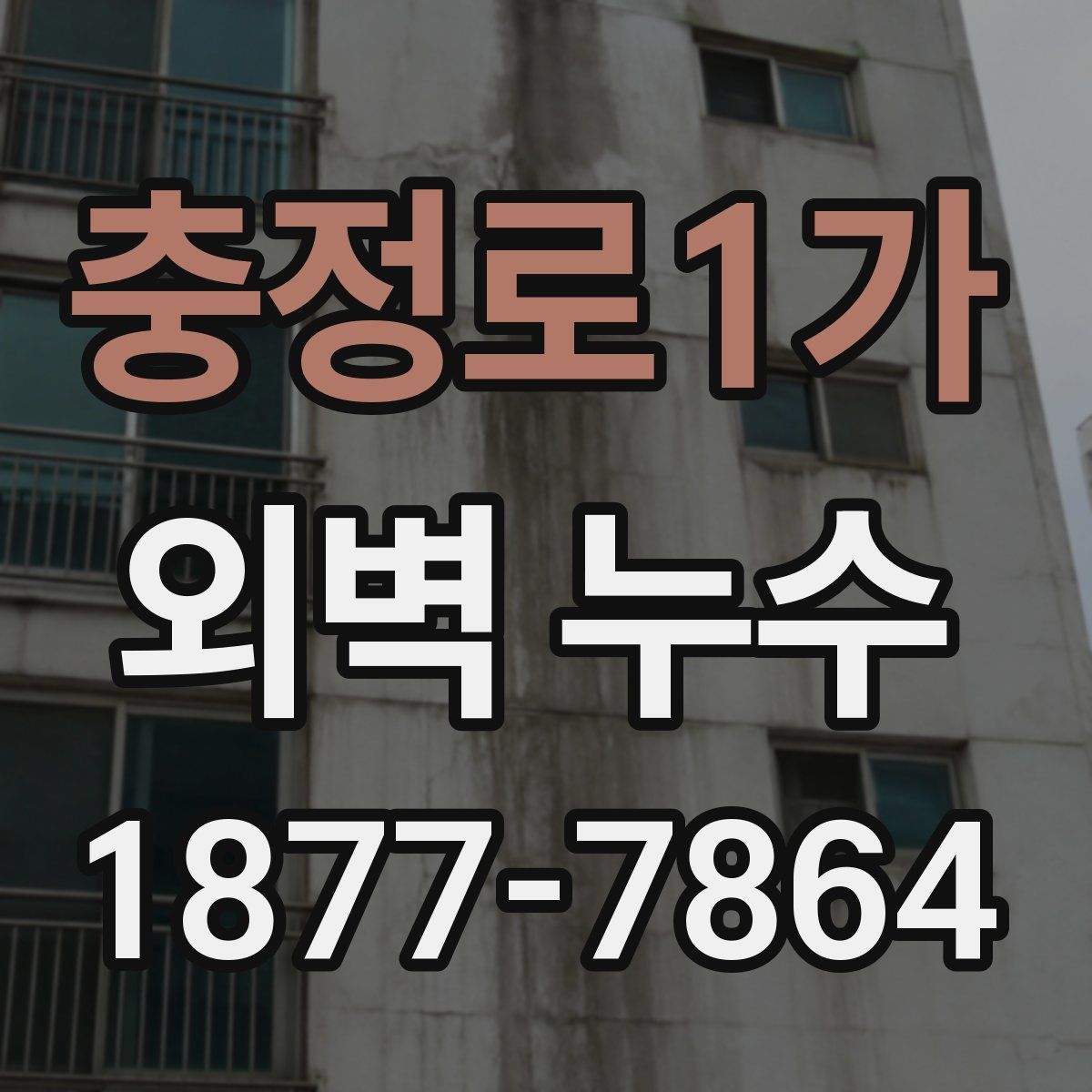 충정로1가 외벽 누수