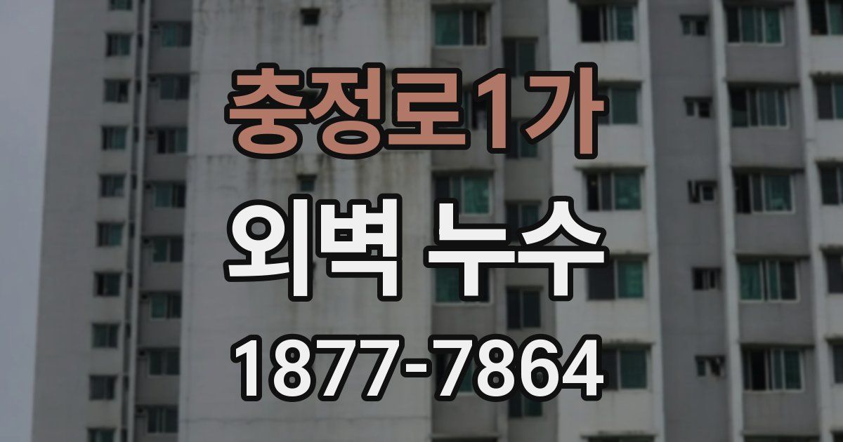 충정로1가 외벽 누수
