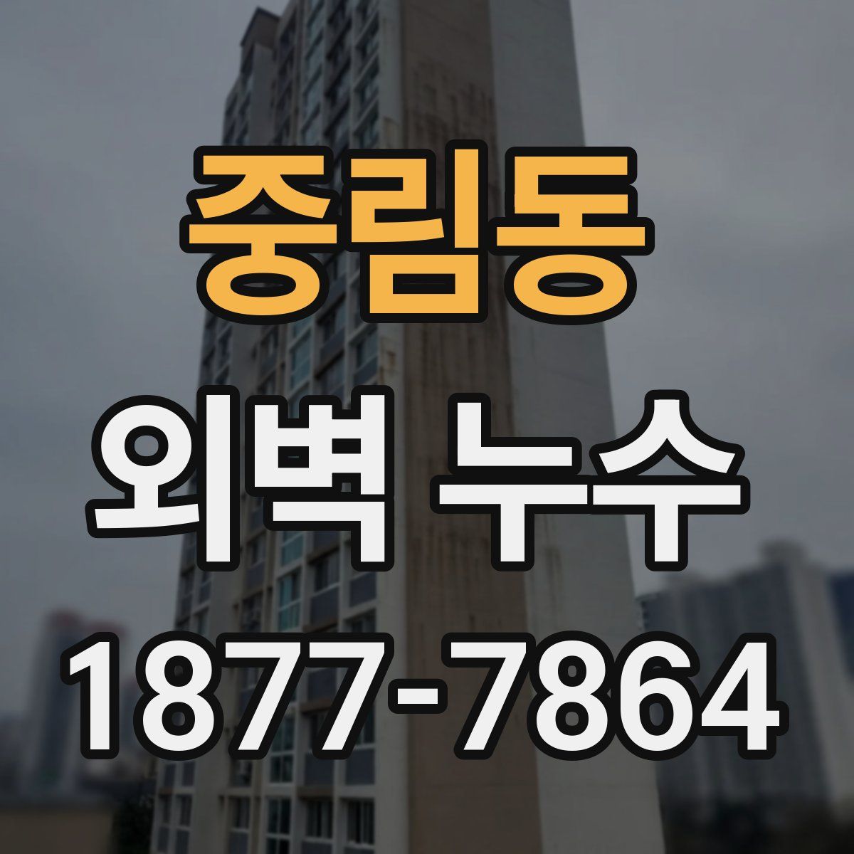 중림동 외벽 누수