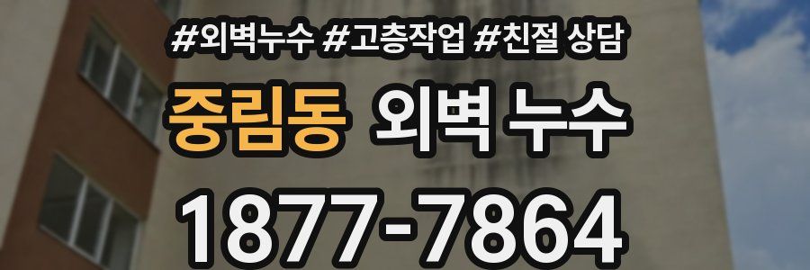 중림동 외벽 누수