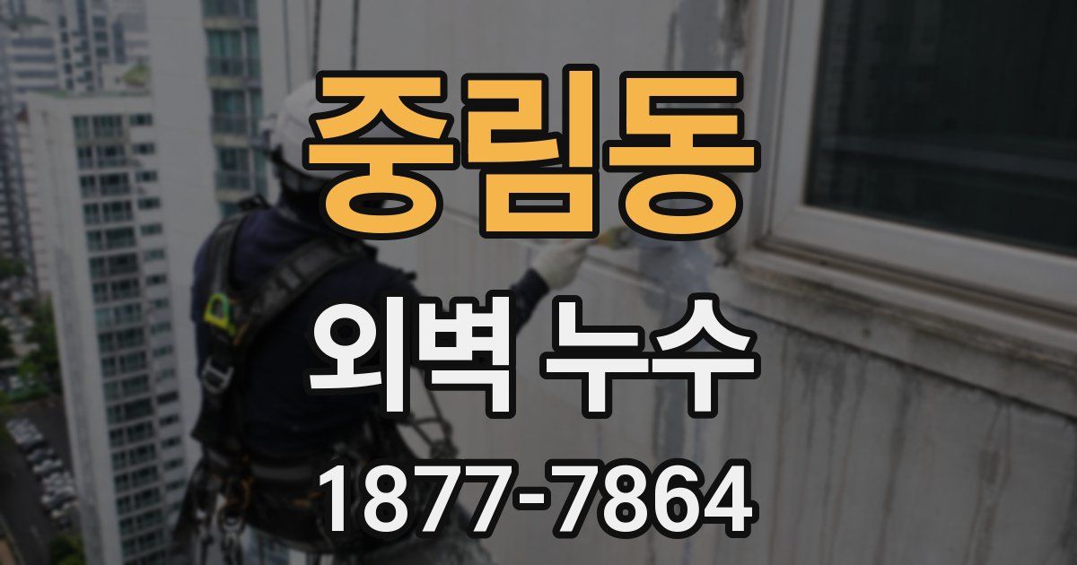 중림동 외벽 누수