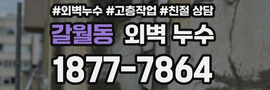 갈월동 외벽 누수